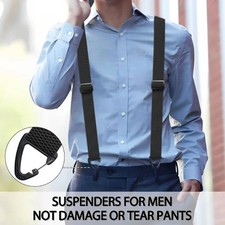    Hidden Y-Back Suspenders for Men Heavy Duty Adjustable Work Suspenders