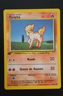 Pokémon TCG PONYTA 1ST EDITION FRENCH PONITA Base Set 60/102 NM