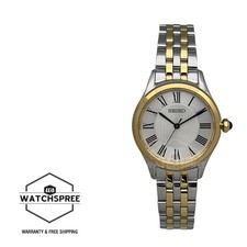 Seiko Ladies' Quartz Conceptual Two-Tone Stainless Steel Band Watch SUR612P1