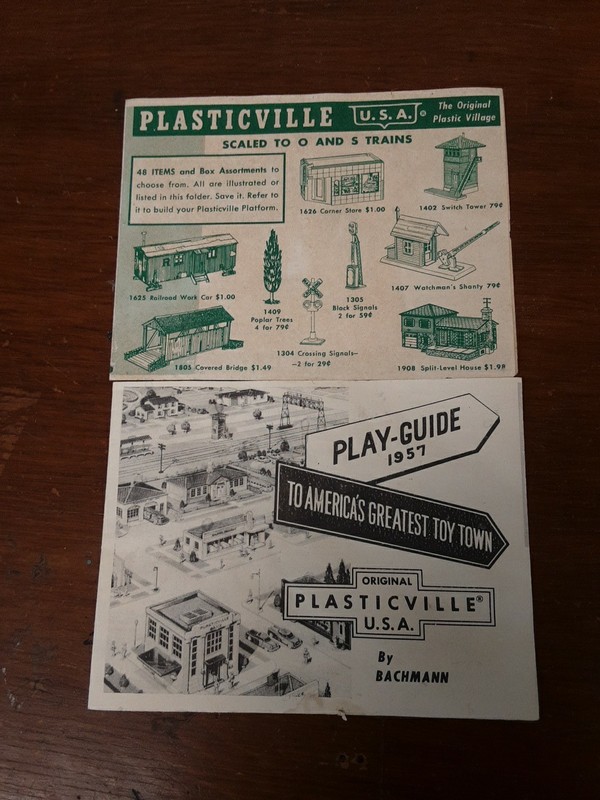 Plasticville 1957 & 1960 Play-Guide Advertisements by Bachmann
