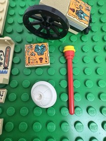LEGO 5988 & 1183 Mummy & Cart - Adventurers Desert MISC LOT Hieroglyph Panels