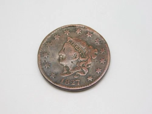 Photo of a 1827-P Large Cent from an eBay listing that sold on Jul 19, 2026