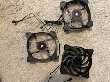 Lot of 3 120mm Black 4-Pin PWM Case Fans