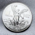 1990 1 Onza Mexico Libertad Plata Pura 1 Troy Oz .999 Fine Silver Coin [d8]