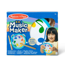 Melissa Doug 3-in-1 Wooden Music Maker
