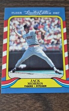 1987 Fleer Limited Edition Baseball Superstars - Jack Morris #28