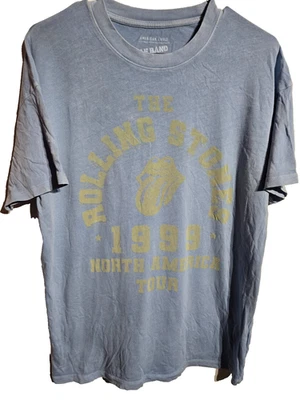 The Rolling Stones T-Shirt Men's Size Small / XS American AE Rock Band Tee Blue - Image 1 of 4