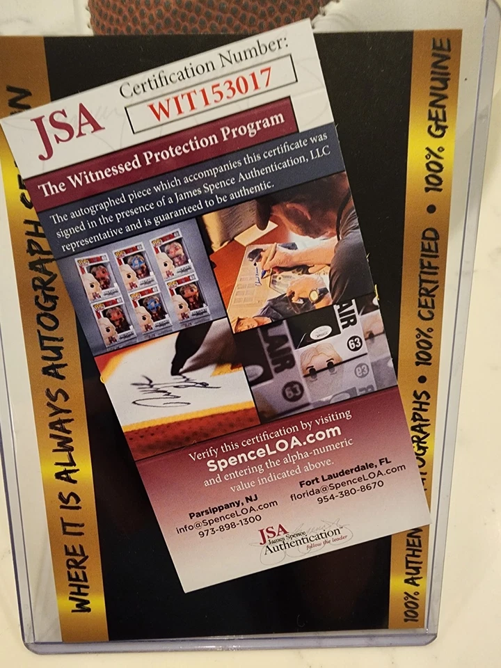 MATT LEINART SIGNED USC TROJANS WHITE LOGO FOOTBALL W/Inscriptions W/COA - Image 4 of 4