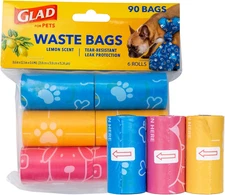 No Pull Dog Waste Bags – Large Scented, Tear-Resistant, Heavy-Duty Value Pack