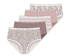 Adrienne Vittadini Intimates Women's Stretch Microfiber Brief Panties 5-Pack