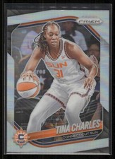 Tina Charles 2025 Panini Prizm WNBA #3 Silver Prizms Connecticut Sun
