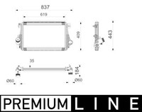 Mahle LadeluftküHler FüR Vw Amarok Pritsche/Fahrgestell 16-22 2H6145804