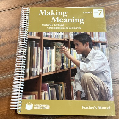 Making Meaning Strategies Comprehension Volume 2 Grade 7 Developmental Studies