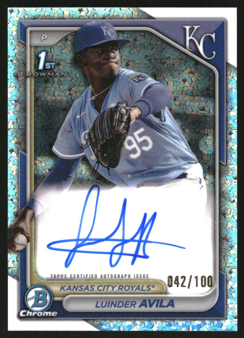 2024 Bowman Chrome Prospect Autographs Mini-Diamond #CPALAA Luinder Avila /100
