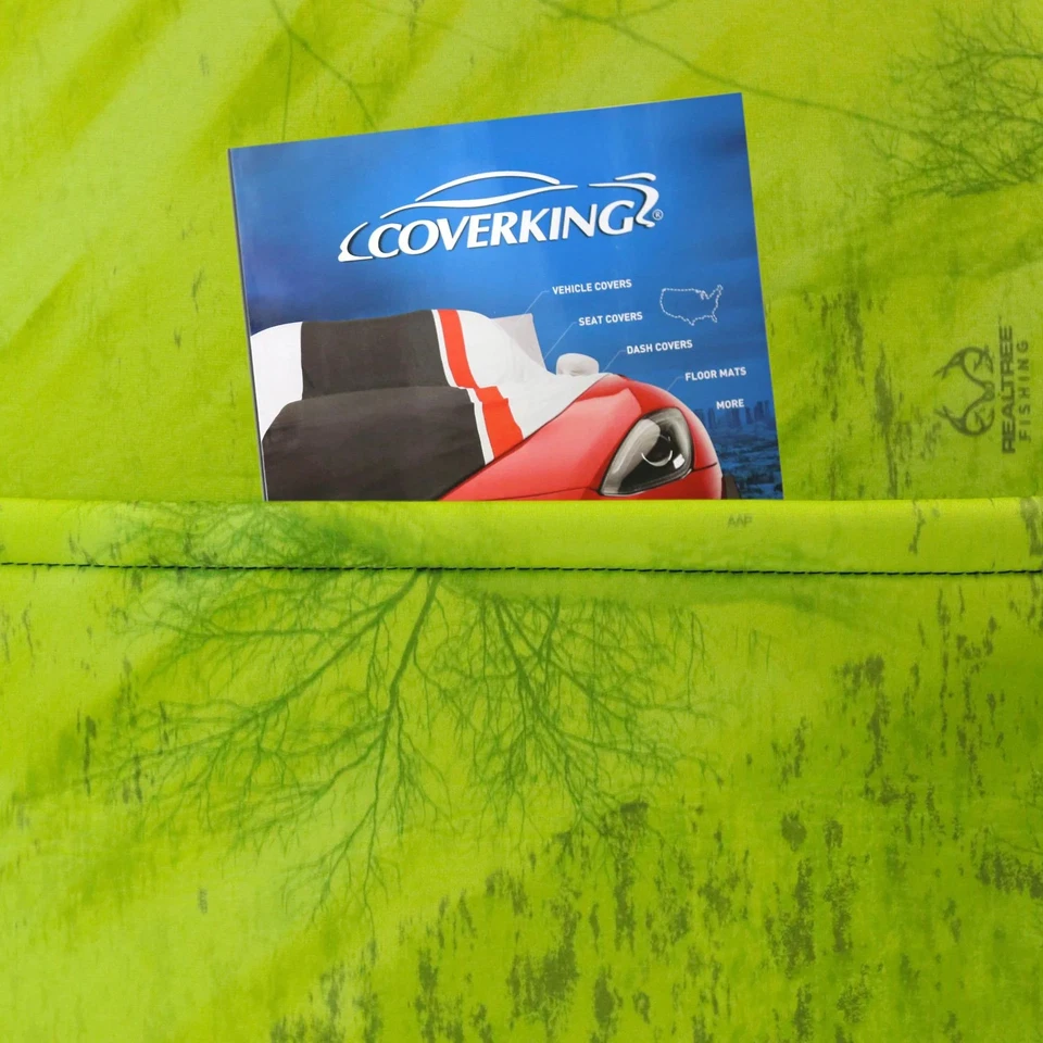 For Nissan Juke 11-17 Seat Cover Realtree Fishing 1st Row Camo Light Lime Custom Foto 4 de 4