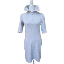 Nike + Serena Williams Dress Women S Summit White Mini Jacquard 1/4 Zip Tennis