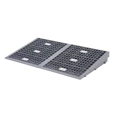 32" W Silver Spring Plastic Multi-Height Threshold Ramp