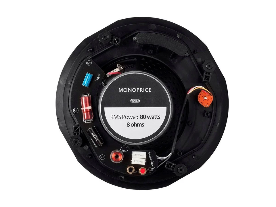 Monoprice Alpha 2-полосные потолочные колонки из углеродного волокна - 8 дюймов (пара) 160 Вт - Изображение 4 из 4