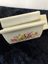 The Indispensable German Dispenser VTG porcelain w/ flowers for toothpaste disp