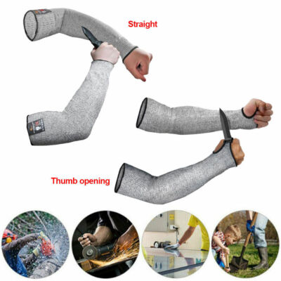 1x Anti-Cutting Arm-Ärmel Anti-Kratzer Arbeitsschutz Stufe 5 Schutz Nylon Ärmel