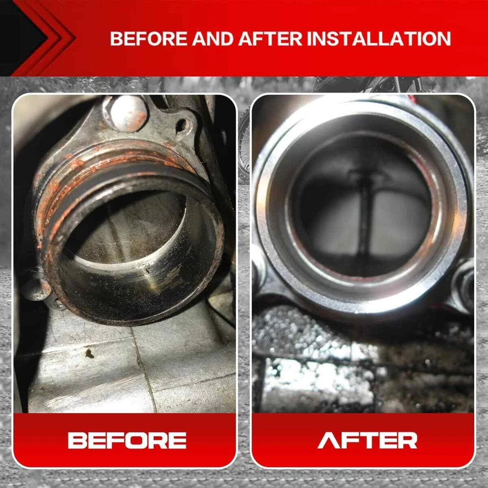 For Honda CR125 CR125R 1990-2002 NO LEAK Exhaust Flange Manifold With O-ring US - Image 2 of 4