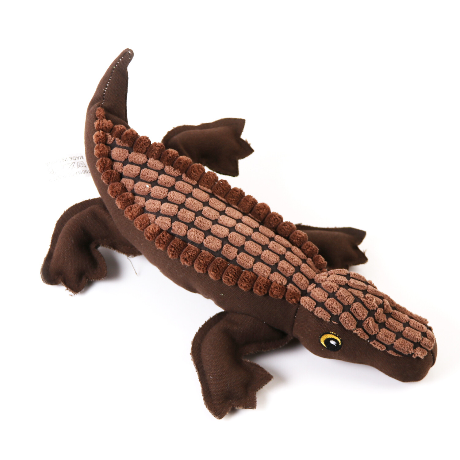 Handmade Alligator Dog Toy with Squeaker &ndash; Durable Interactive Pet Toy for Play