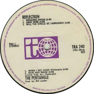 PENTANGLE★Reflection UK Transatlantic オリ Pentangle - Reflection, Transatlantic 1971 UK LP VG+/VG++ | eBay