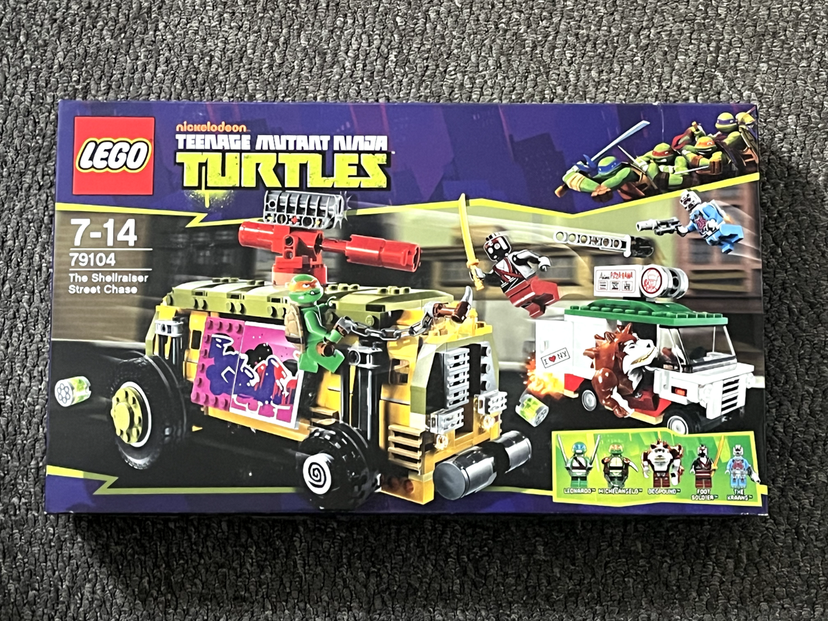 LEGO 79104 TEENAGE MUTANT NINJA TURTLES The Shellraiser Street Chase Brand  New