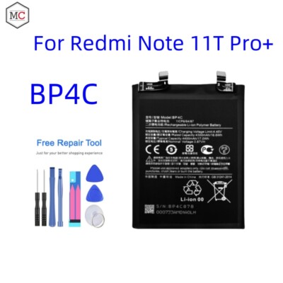 New High Quality BP4C Battery Replacement For Xiaomi Redmi NOTE 11T PRO+ TOOLS