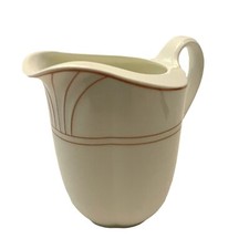 Villeroy & Boch Mettlach Palatino 3.75” Bone China Pink White Creamer Germany