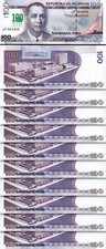 Philippines 100 Piso 2011, UNC, 10 Pcs LOT, Comm, 100 Years DE LA SALLE , P-212A