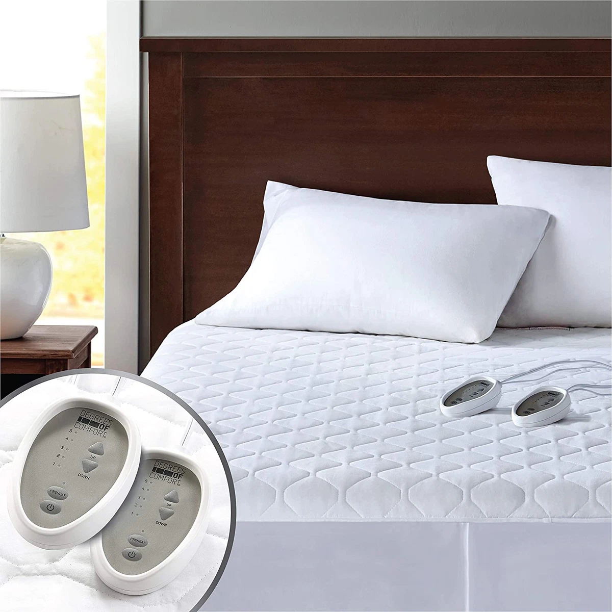 Sunbeam dual control 2025 heated mattress pad