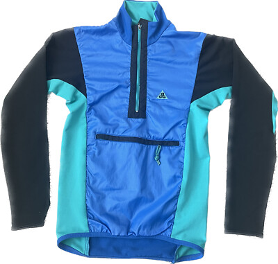 Vintage 90s Nike ACG 1/2 Zip Anorak Small Neon USA Pullover VTG