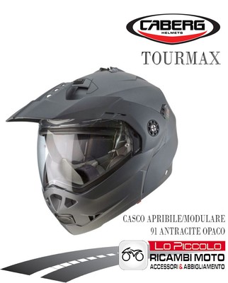 CABERG CASCO TOURMAX APRIBILE/MODULARE 91 ANTRACITE OPACO MIS. M 57 - 58 |  eBay