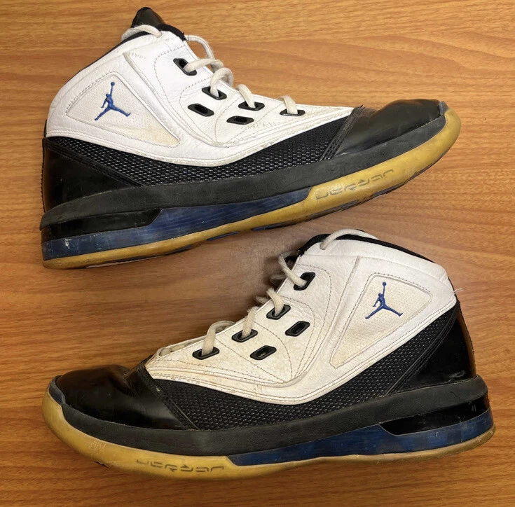 Кроссовки Nike Air Jordan 16.5 XV1.5 белые черные университетские королевский размер 10 375387-141 - Изображение 2 из 4