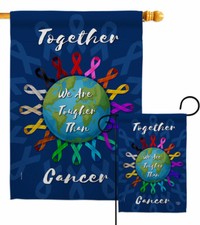 We are Together Garden Flag Awareness Support Decorative Gift Yard House Banner