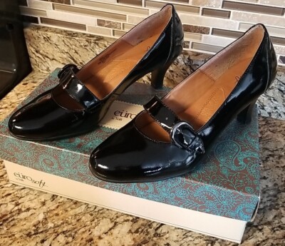 Euro Soft by Sofft Patent Leather Heels Shoes Pumps Size 8.5M 8 1/2- EUC |  eBay
