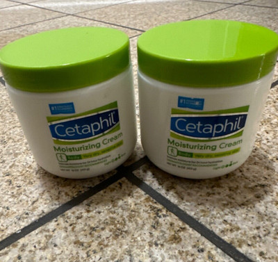 Lot of 2 Cetaphil Moisturizing Cream Body for Very Dry/Sensitive Skin 16 oz