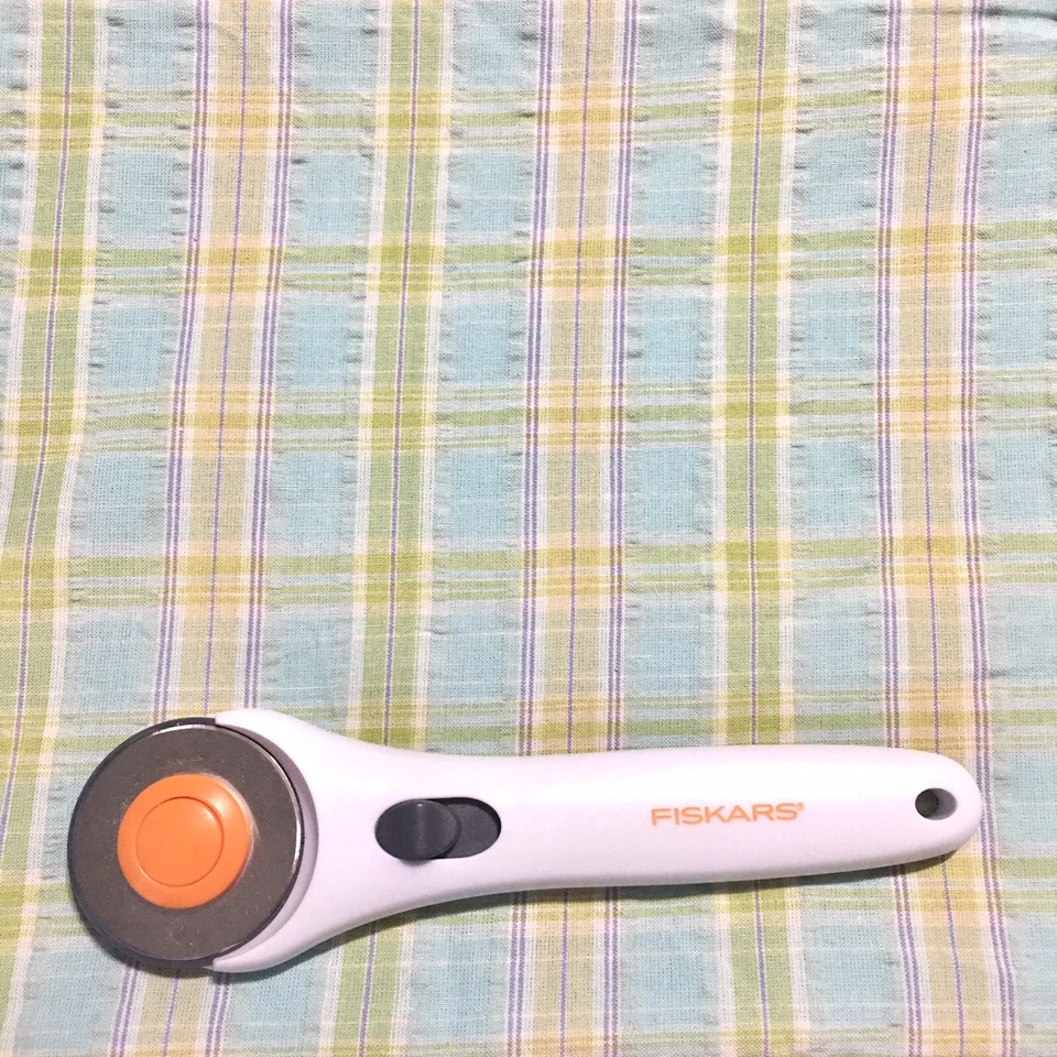 Винтажный сине-зеленый фиолетовый хлопковый домотканый Seersucker в полоску 2 ярда x 44 дюйма - Изображение 3 из 4