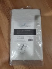 CLEANWINDOW Window Curtain Panels in Linen White Color 52  x 24  Lichtenberg Pair