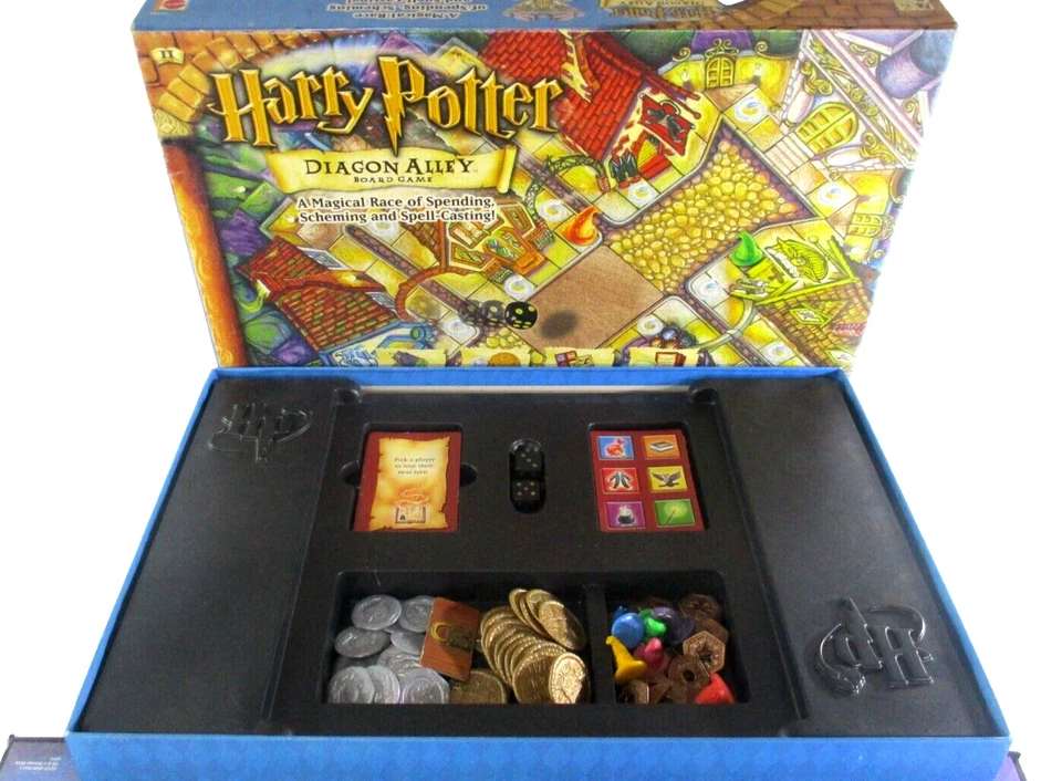 Harry Potter Diagon Alley Boardgame Ages 8+ 3-6 Players 2001 Warner Bros VGC - Image 3 of 4