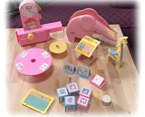 Vintage 1988 Mattel Heart Family PLAYSET Classroom Slide Giraffe YOU CHOOSE