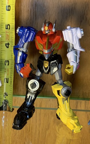 "Figura de acción Power Rangers Retrofire Megaforce Gosei Megazord juguete 5,5"" con espada" - Imagen 6 de 8