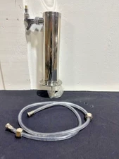 "OLMSTEAD PRODUCTS" 153 S   S.S BEER DRAFT TAP TOWER   12" H ONE CONNECTOR PIPE
