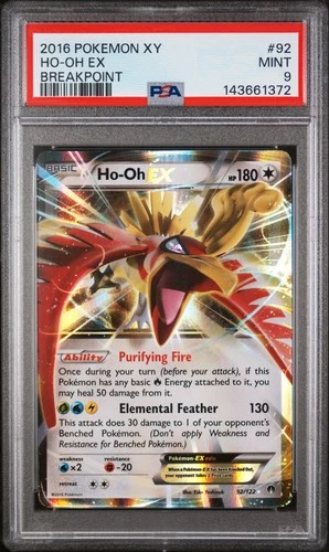 Ho-oh EX 92/122 Breakpoint Pokemon PSA 9