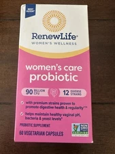 RenewLife Women’s Care Probiotic 90 Billion CFU Exp 7/2026