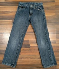 Wrangler 5SCBWDT Straight Leg Jeans Boys Size 10 Adjustable Waist