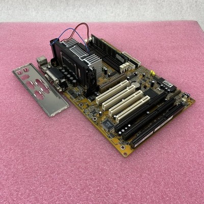 BioStar M6TBA Motherboard Intel Pentium III 450MHz 64MB RAM w/IO Shield