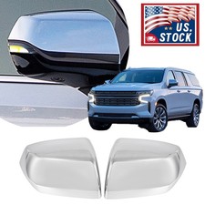 Pair For 2021 & Up Chevy Tahoe Suburban / GMC Yukon XL Chrome Mirror Covers Cap
