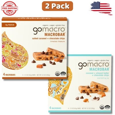 GoMacro-Bar Organic Vegan Protein Bars, Verity-pack Chip 2.3oz (8 Ct}